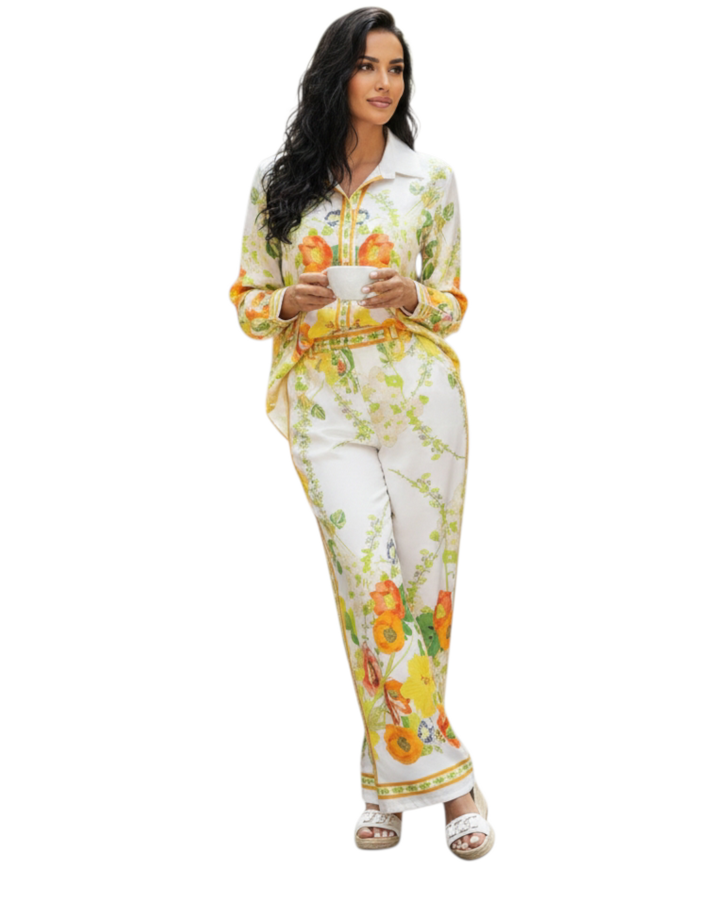 Ensemble en soie “Fleur d’Agrume” – Vanis