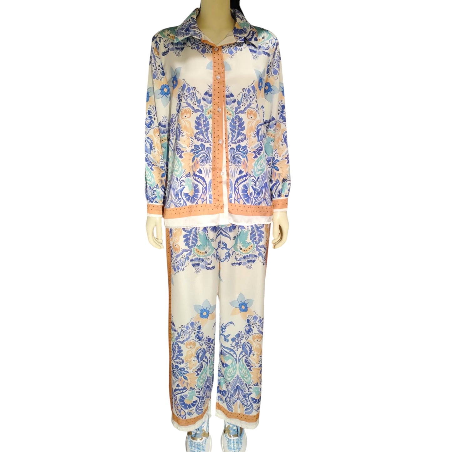 Ensemble en soie “Riviera Pastel” – Vanis