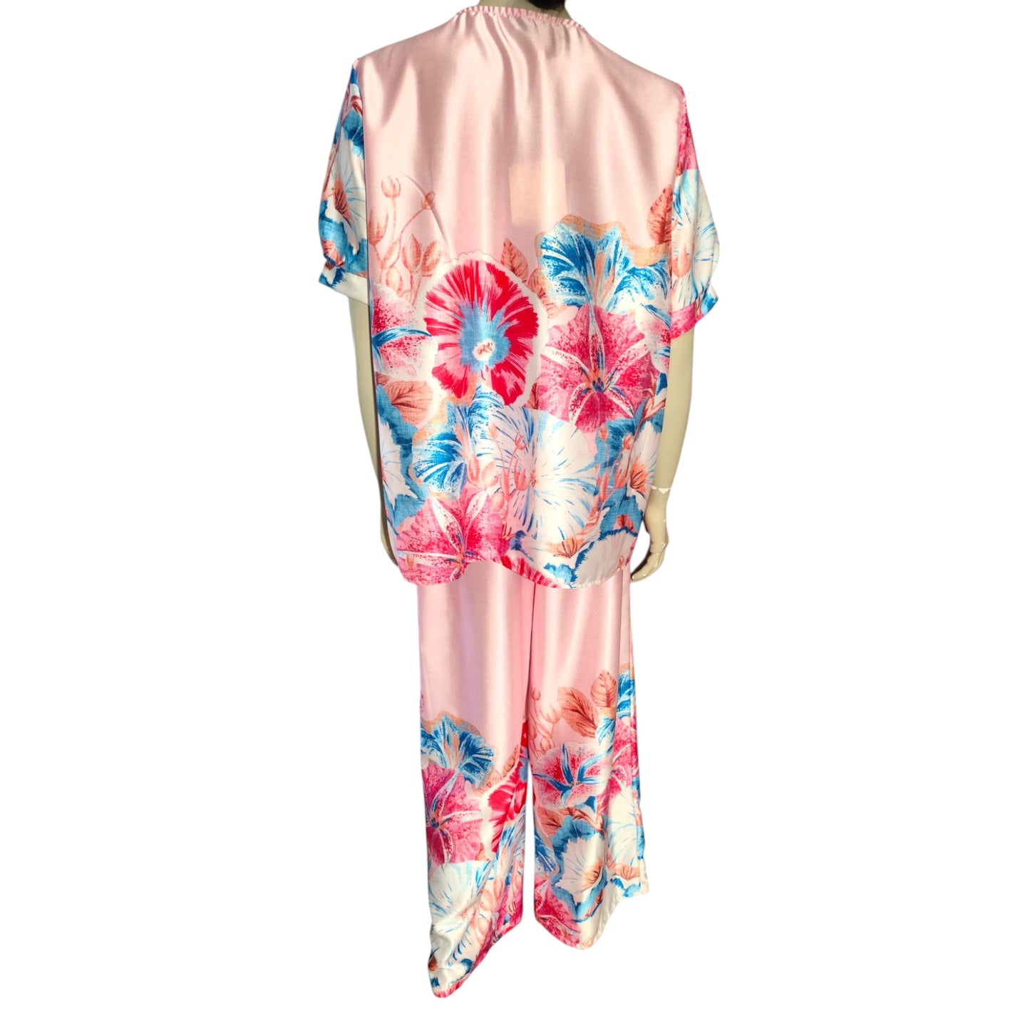 Ensemble en soie “Pink Hawaï” – Vanis
