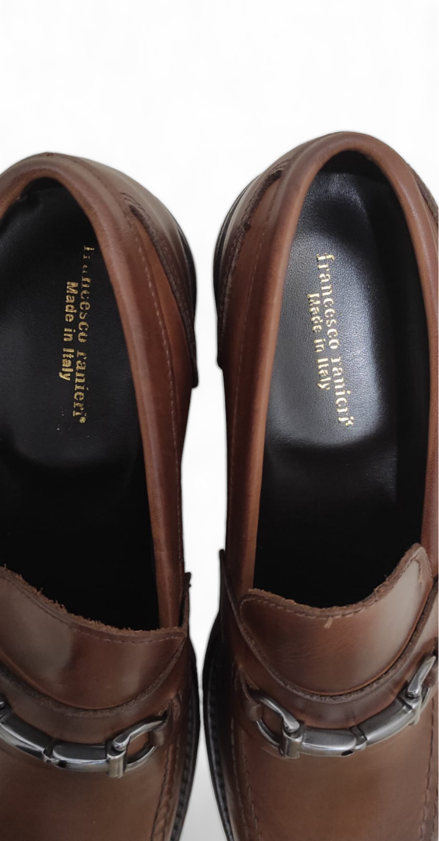 Berna Brown Leather Moccasin with Buckle for Men