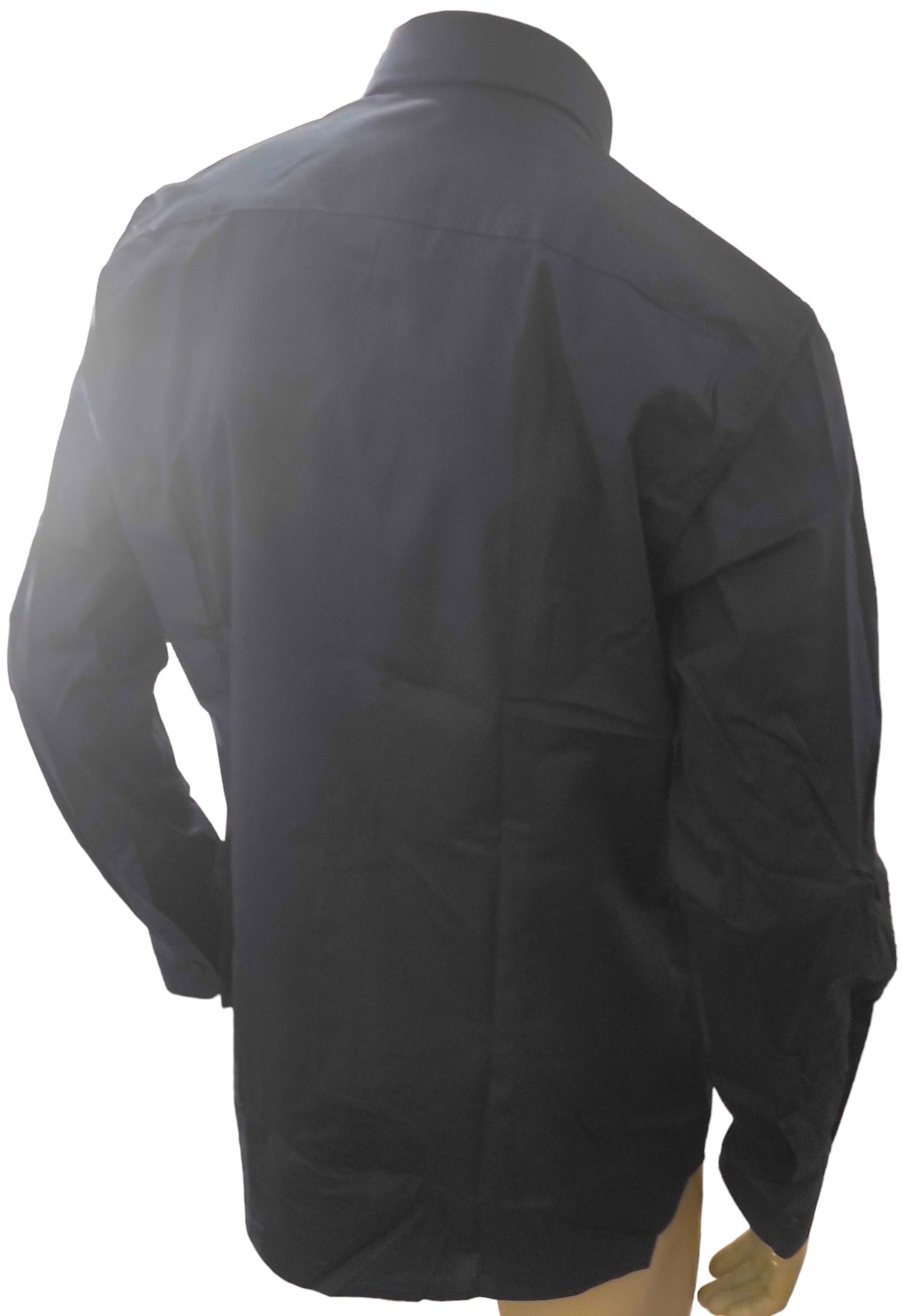 Tipo's Navy Blue Buttoned Collar Plain Shirt for Men Made in Italy