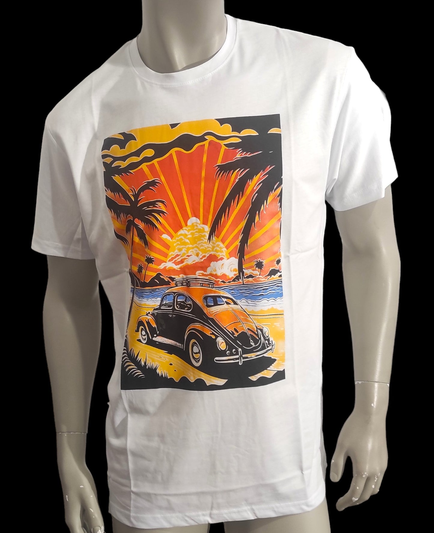 Ficko White Luxury Printed T-shirt for Men Made in Itay