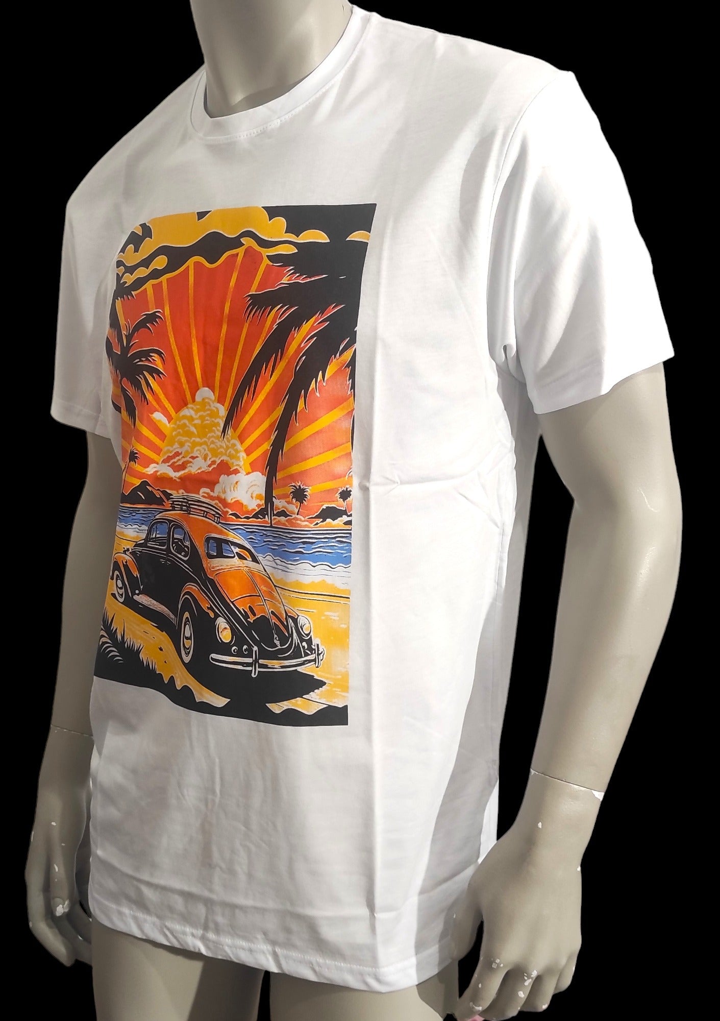 Ficko White Luxury Printed T-shirt for Men Made in Itay