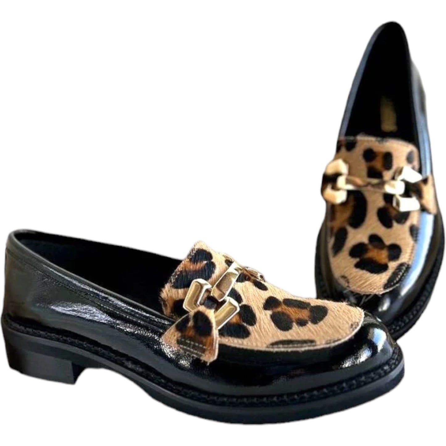 Riccianera Naplak Moccasin Black/Leopard