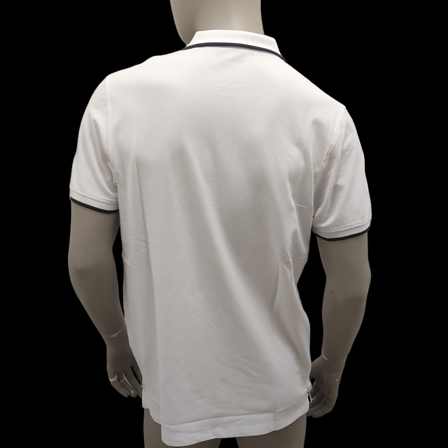 White Stretch Piqué Golf Polo Shirt for Men - NOVE.11.MILANO