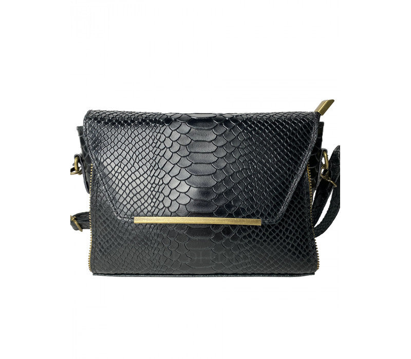 Nelida handbag in genuine chamois leather Made in Italy