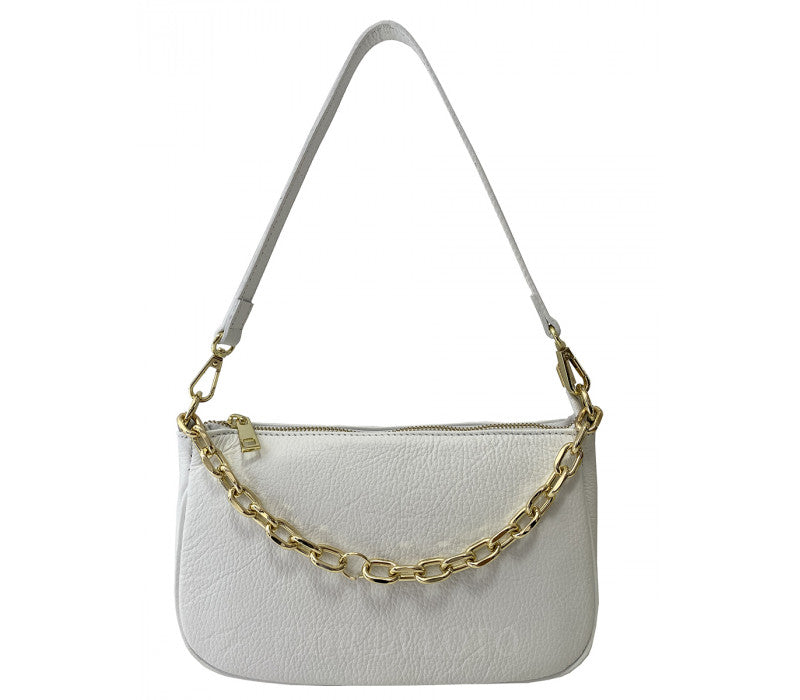 Aida handbag in genuine leather from dollaro Made in Italy