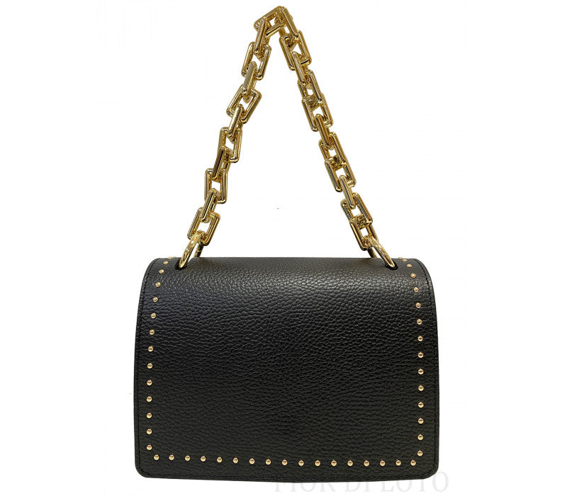 Ligeia bag in genuine dollaro leather Made in Italy