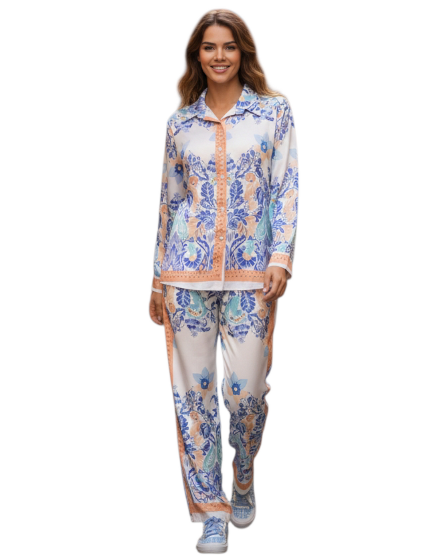 Ensemble en soie “Riviera Pastel” – Vanis