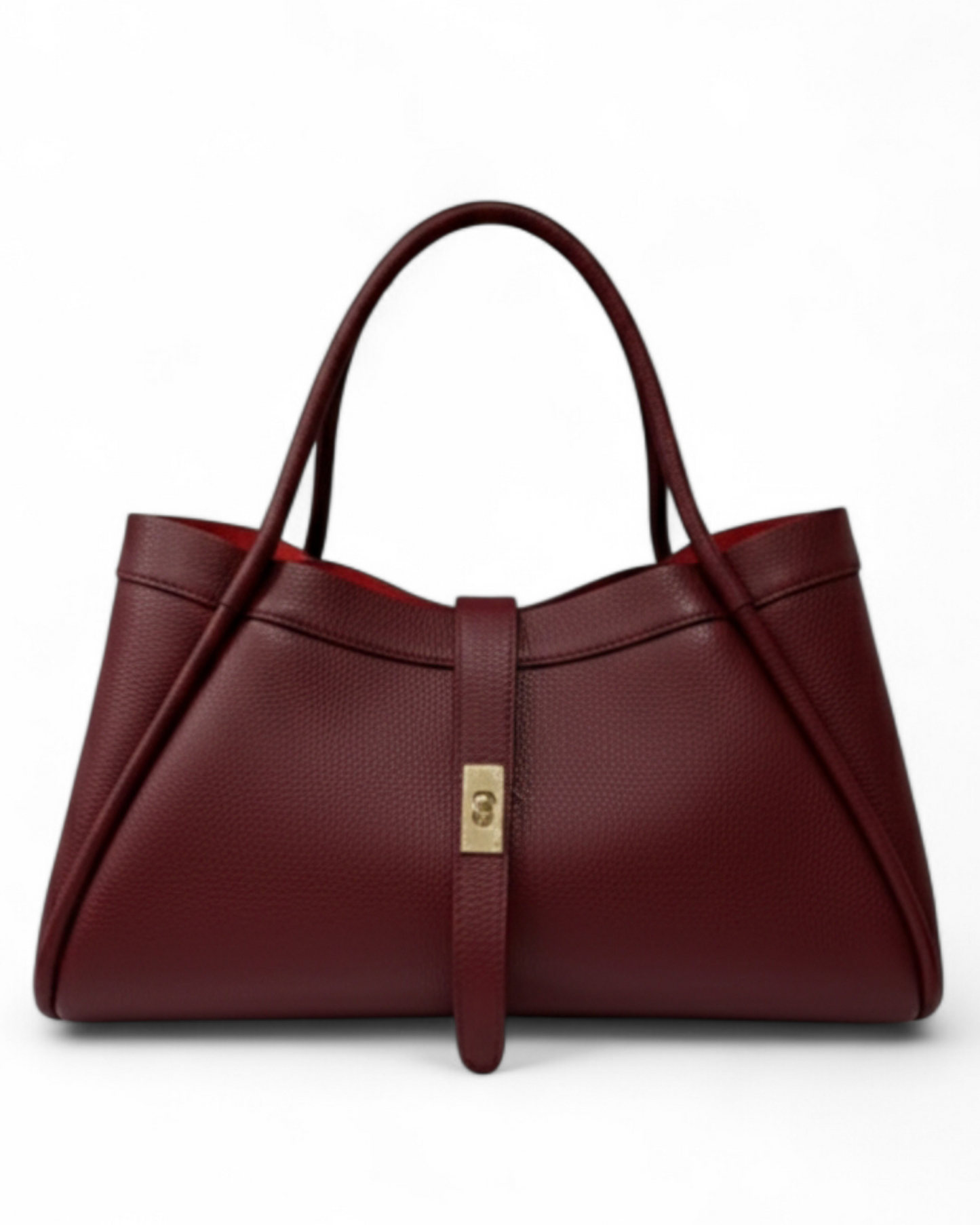 Sac Trapèze Bordeaux profond