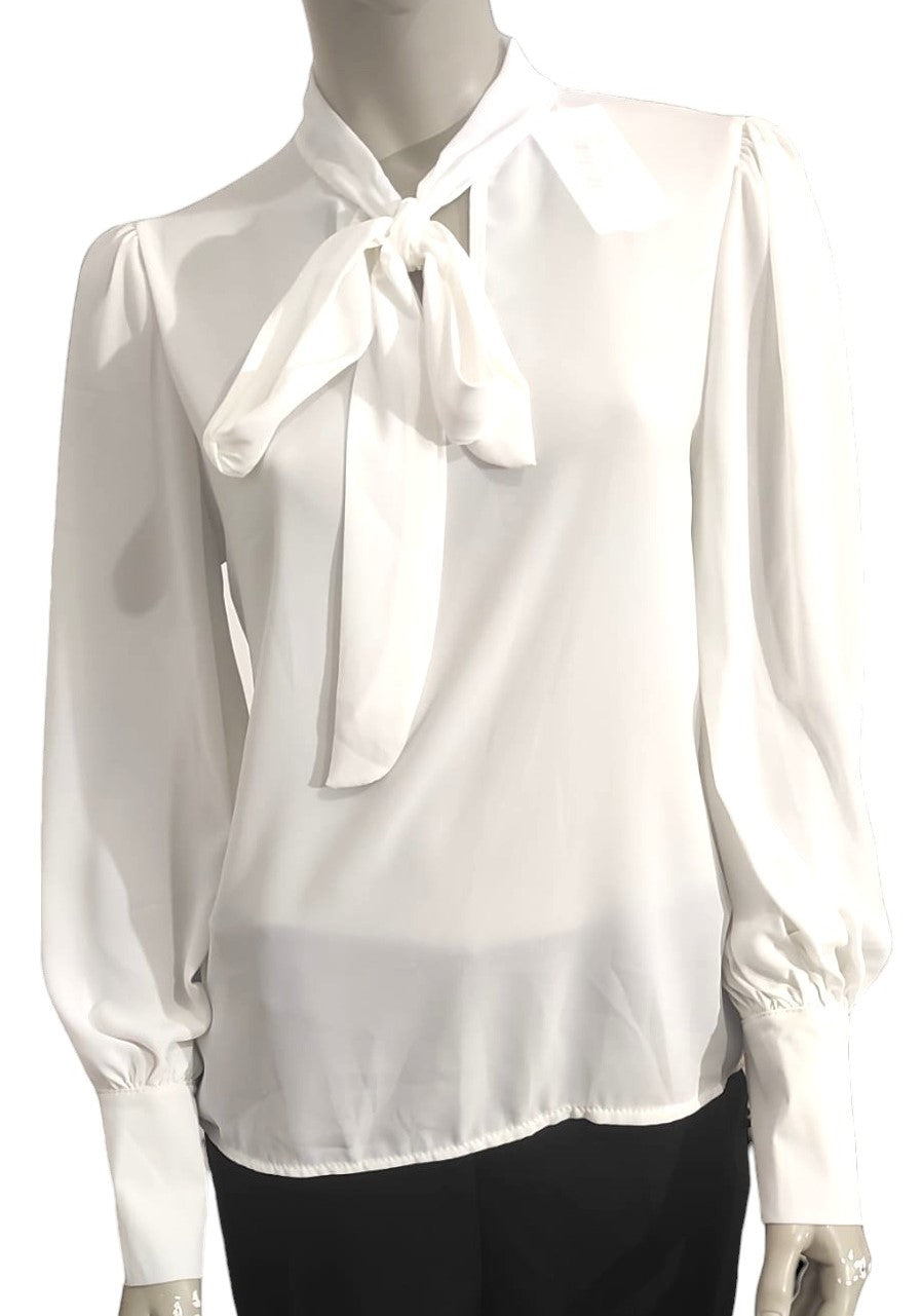 Blouse à nœud lavallière