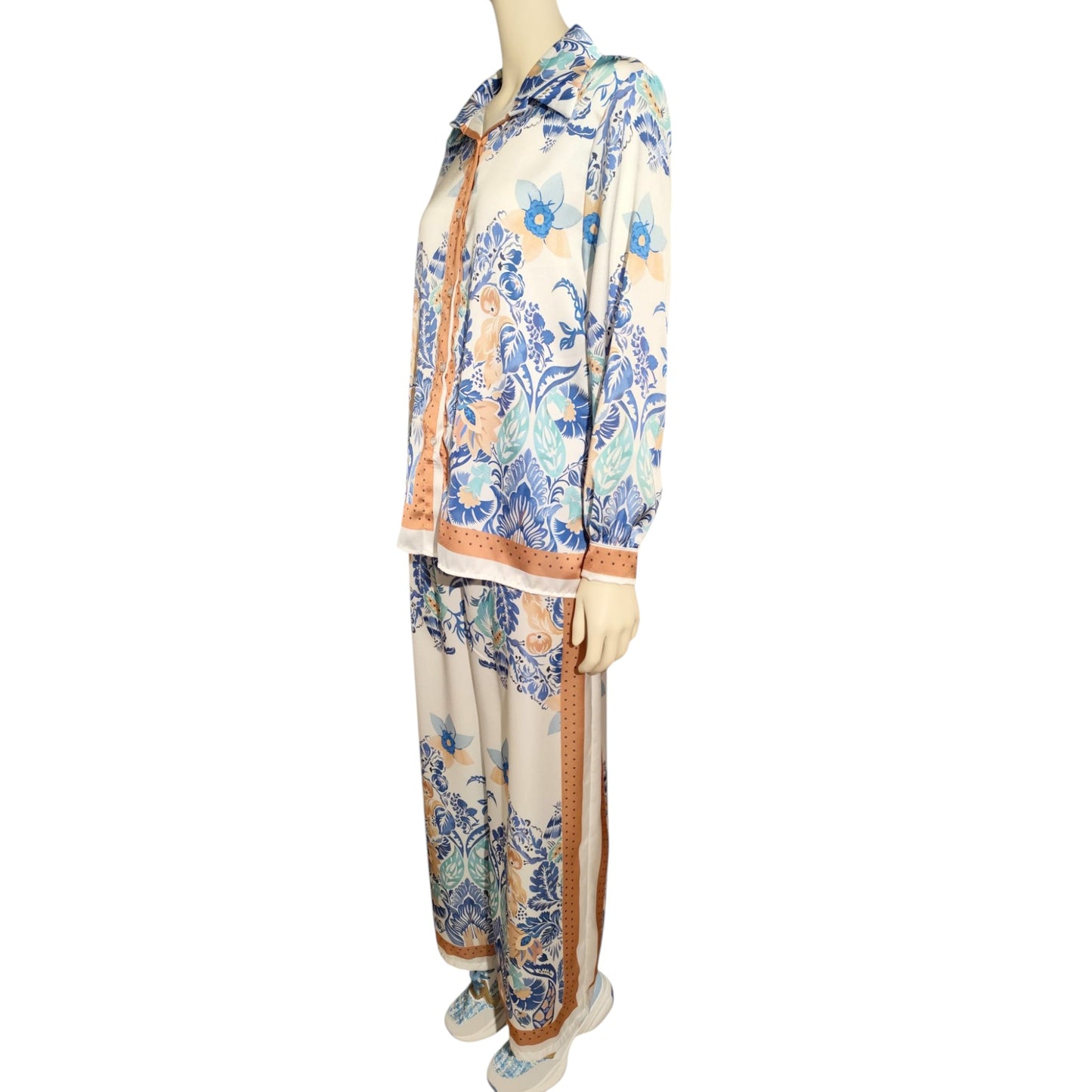 Ensemble en soie “Riviera Pastel” – Vanis