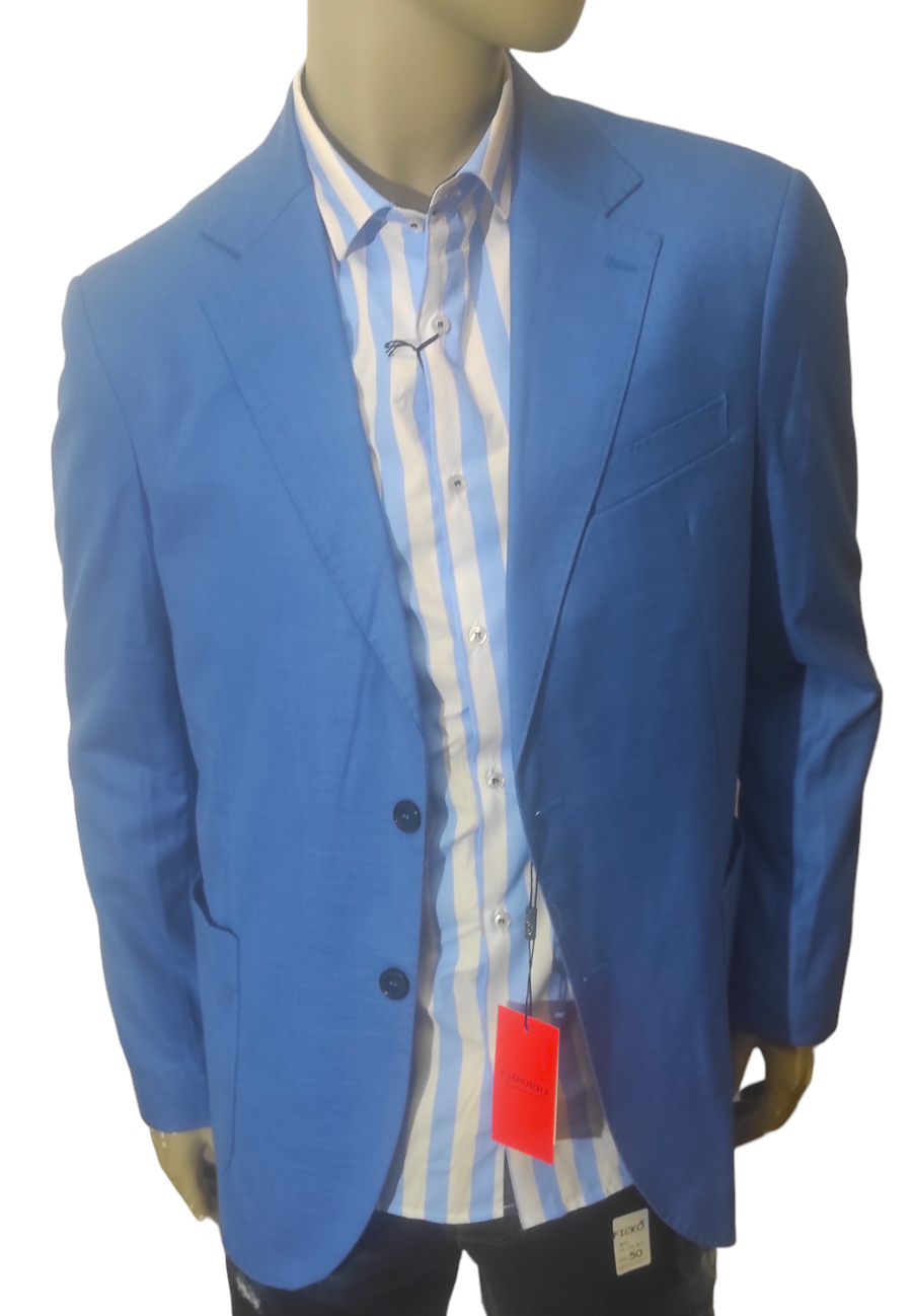 Veste Homme Blazer Bleu Ciel - Made in Italy - Marque Emporio