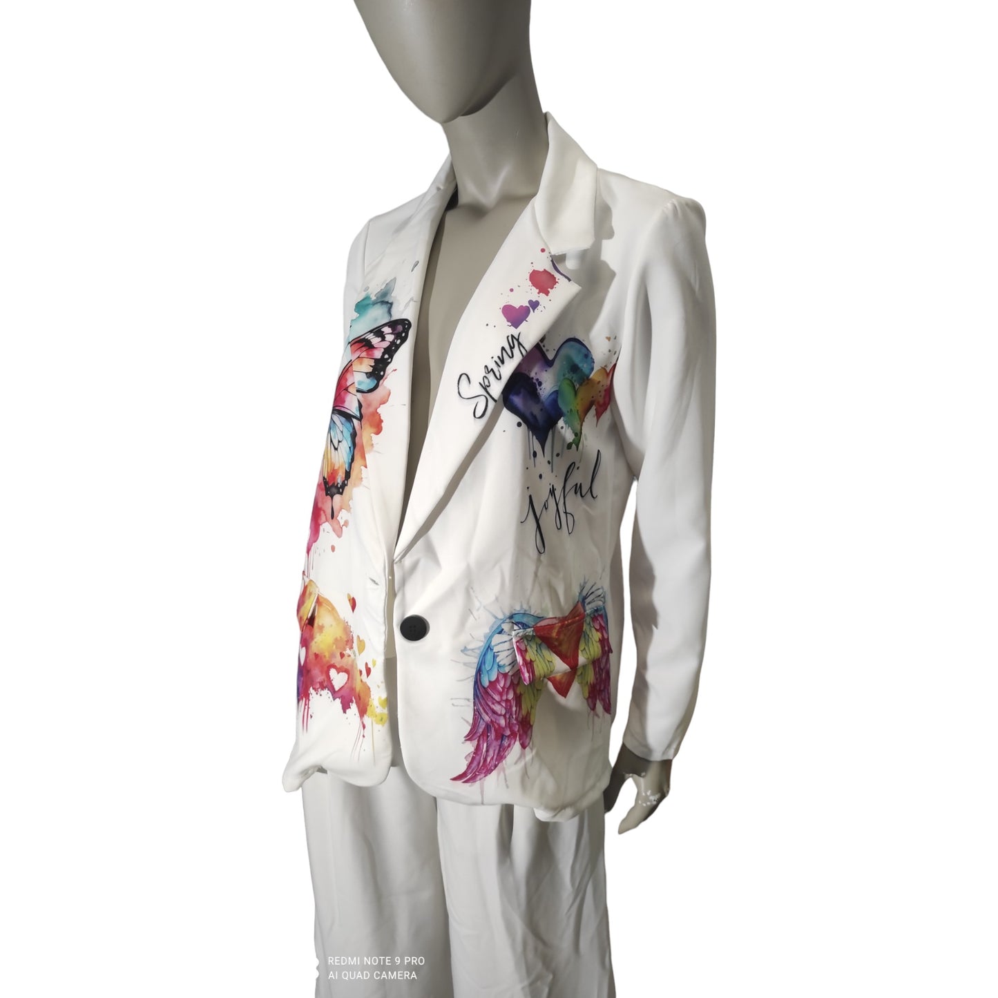 Ensemble Blazer imprimé - White