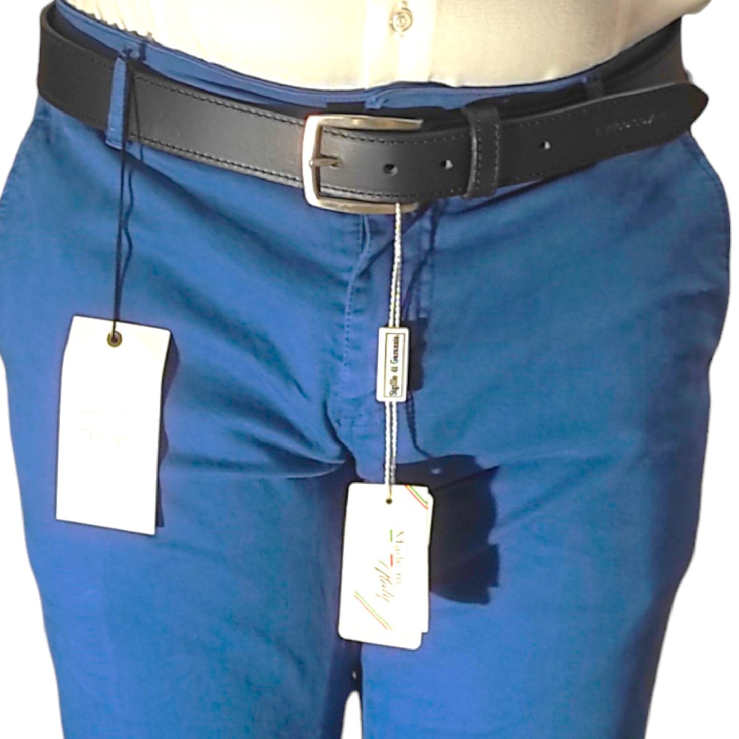 Ceinture pour Homme en Cuir Véritable Noire - Enrico Coveri