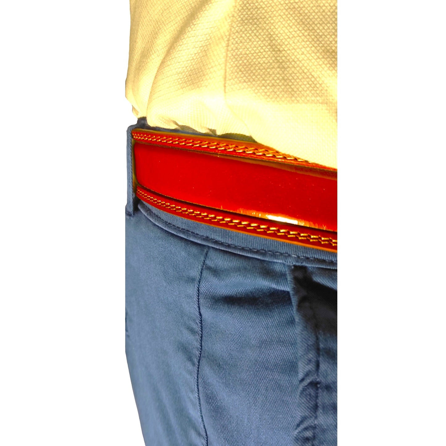 Ceinture Haut de Gamme pour Homme en Cuir Véritable Marron - Harvey Miller - Polo Club