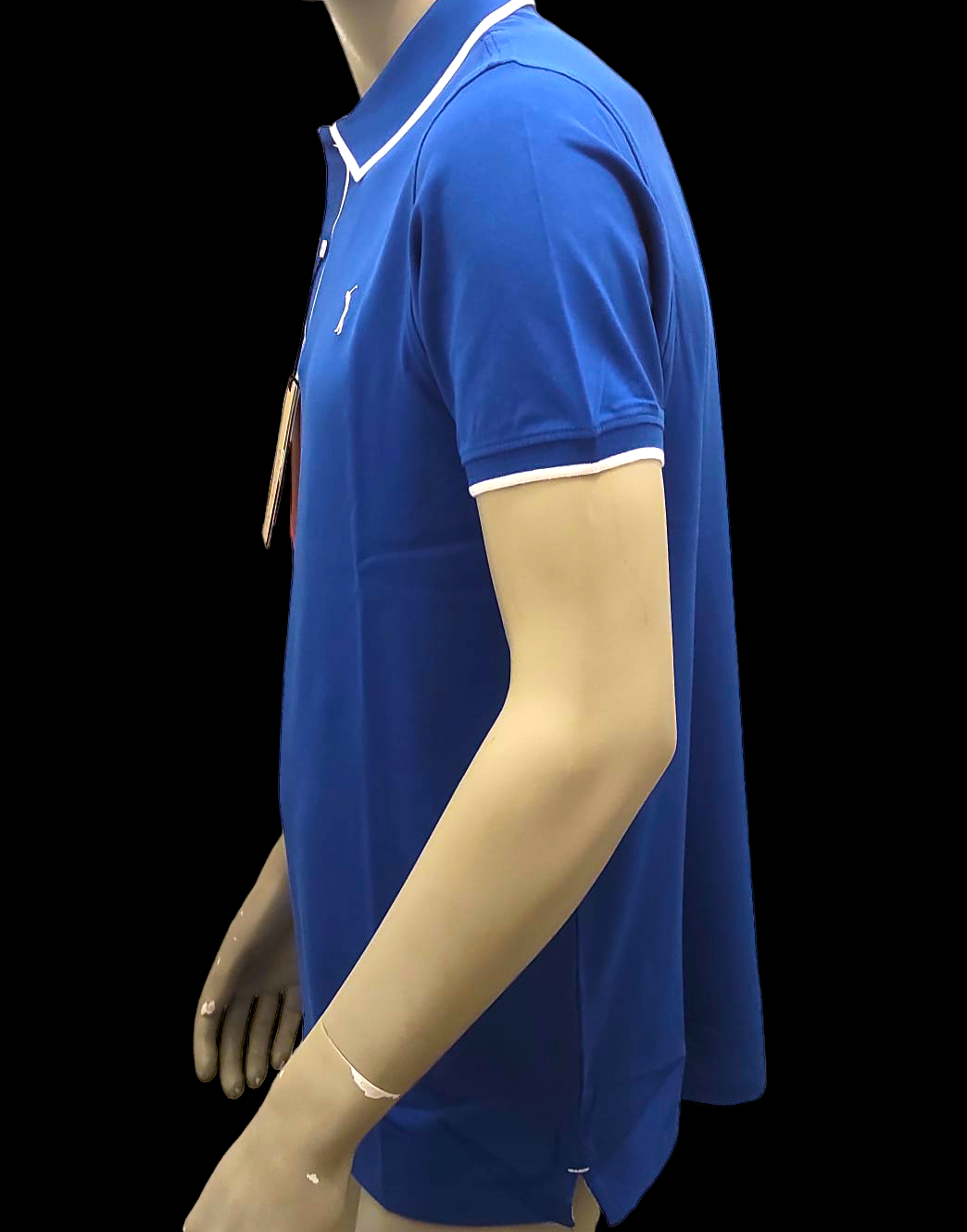 Polo Golf Bleu Piqué Stretch pour Homme - NOVE.11.MILANO - Made in Italy