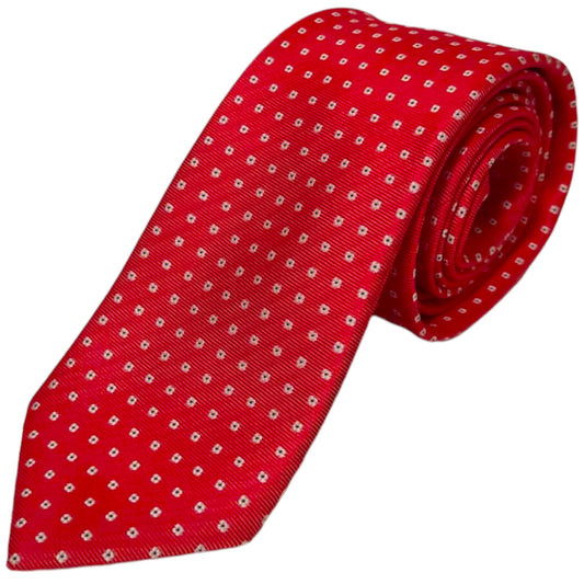 Cravate pour Homme Rouge à Motifs Gianni Verdelli