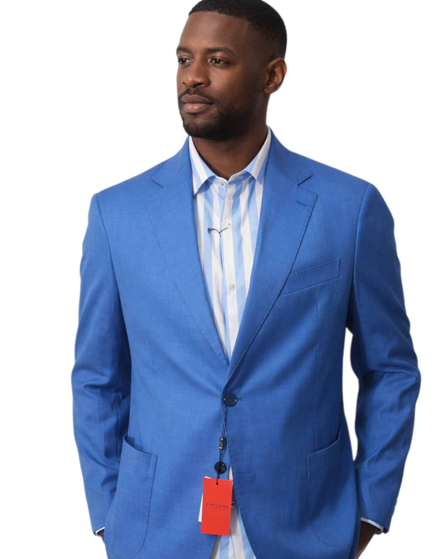 Men's Sky Blue Blazer - Made in Italy - Emporio Brand
